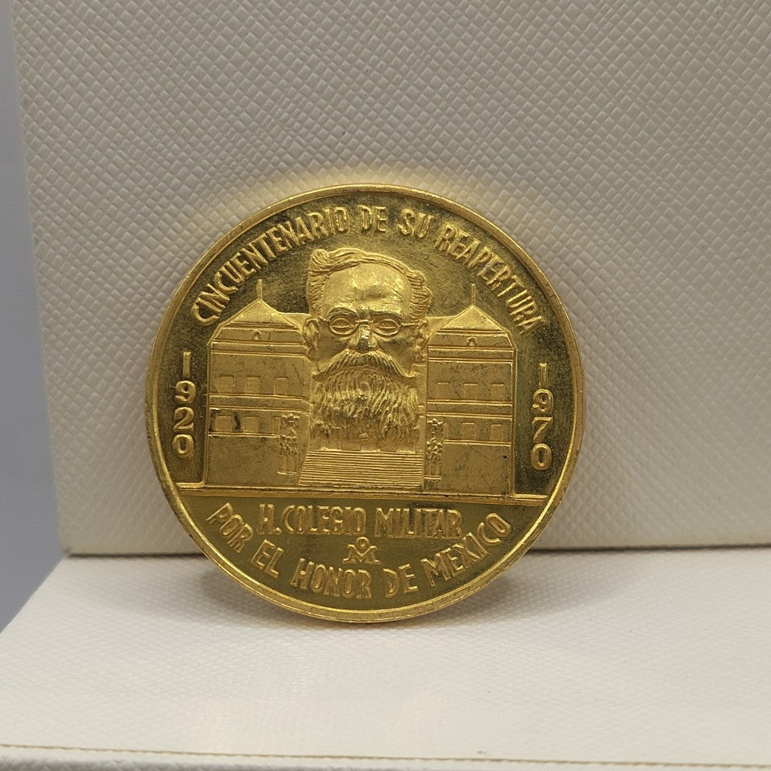 MEDALLA CONMEMORATIVA ORO 21 K 41.6 GRMS (SEMINUEVO)