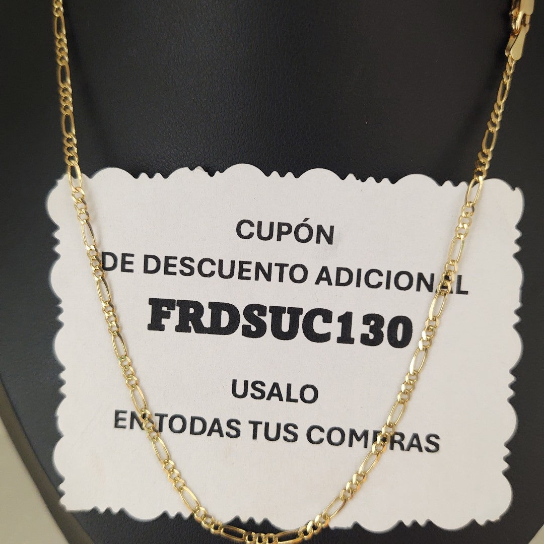 CADENAS 3X1 ORO 14K 60 CM 4.2 GR (NUEVO)