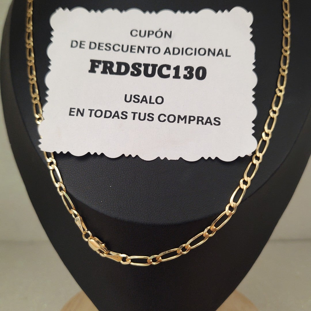 CADENAS 1X1 ORO 14K 55 CM 7.4 GR (NUEVO)