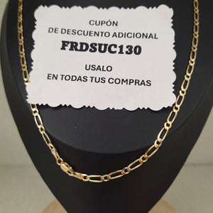 CADENAS 1X1 ORO 14K 55 CM 7.4 GR (NUEVO)