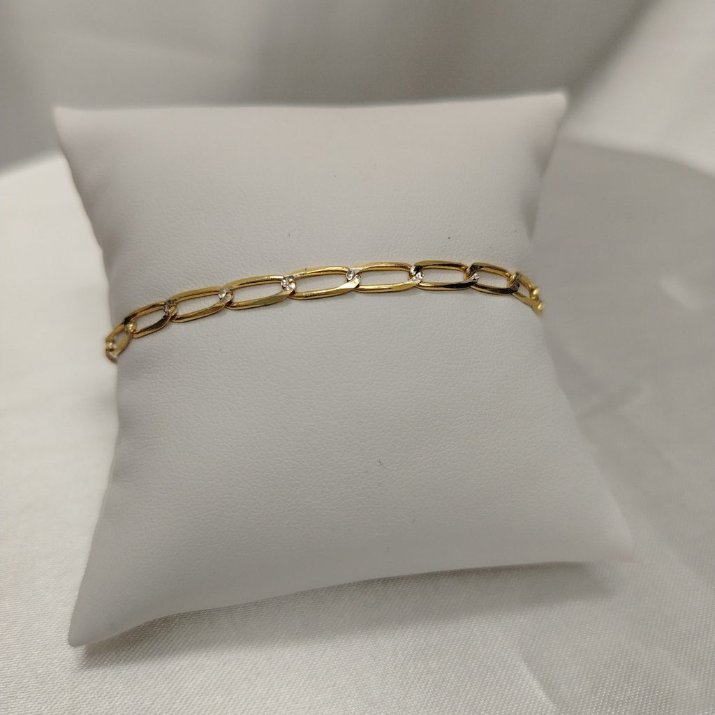 PULSERA TEJIDO ESLABONES 4G 18 CM (NUEVO)