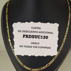 CADENAS 3X1 DIAMANTADA ORO 14K 55 CM 8.5 GR (NUEVO)