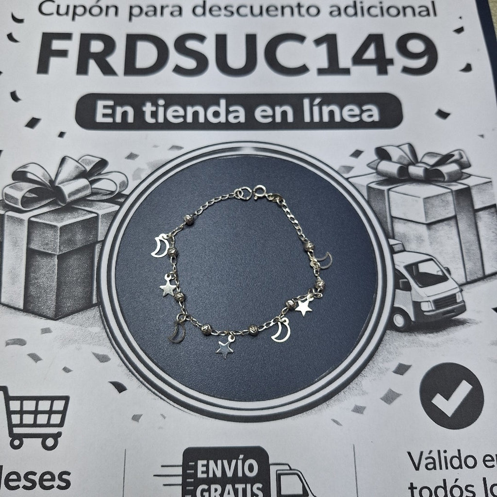 PULSERA TEJIDO TEJIDO ESPECIAL PLATA .925 18 CM 3.1 GR (NUEVO)