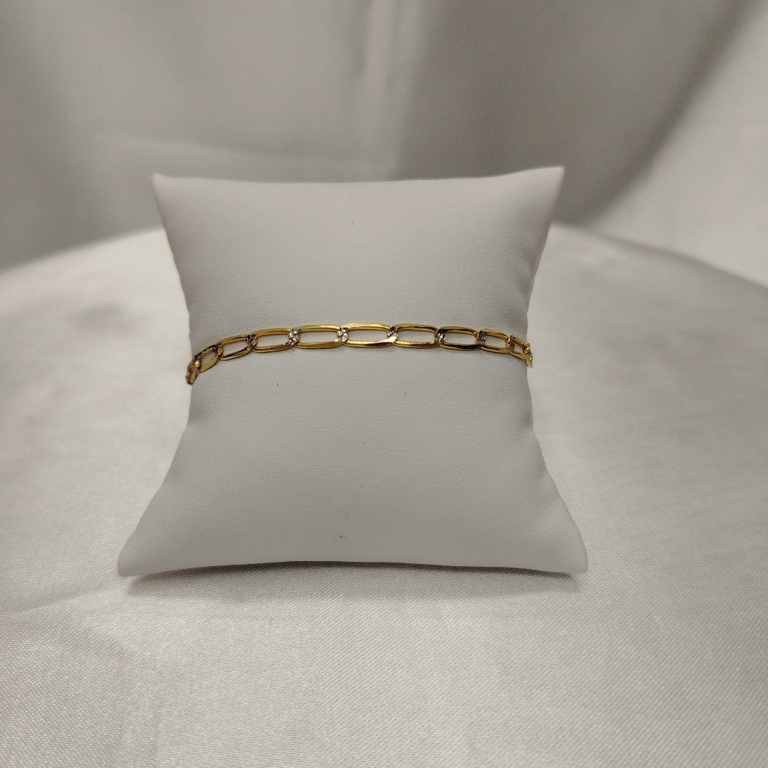 PULSERA TEJIDO ESLABONES 4G 18 CM (NUEVO)