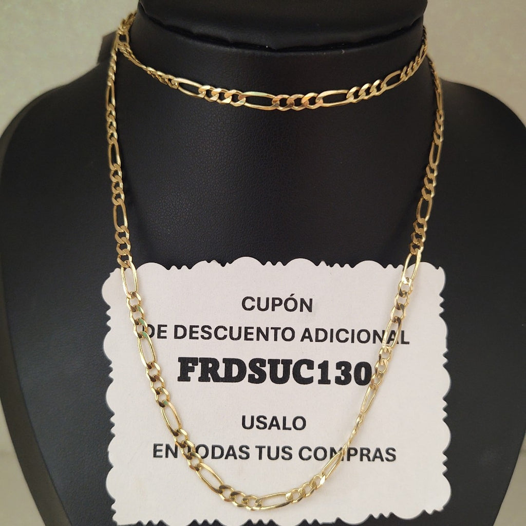 CADENAS 3X1 ORO 14K 60 CM 8.9 GR (NUEVO)