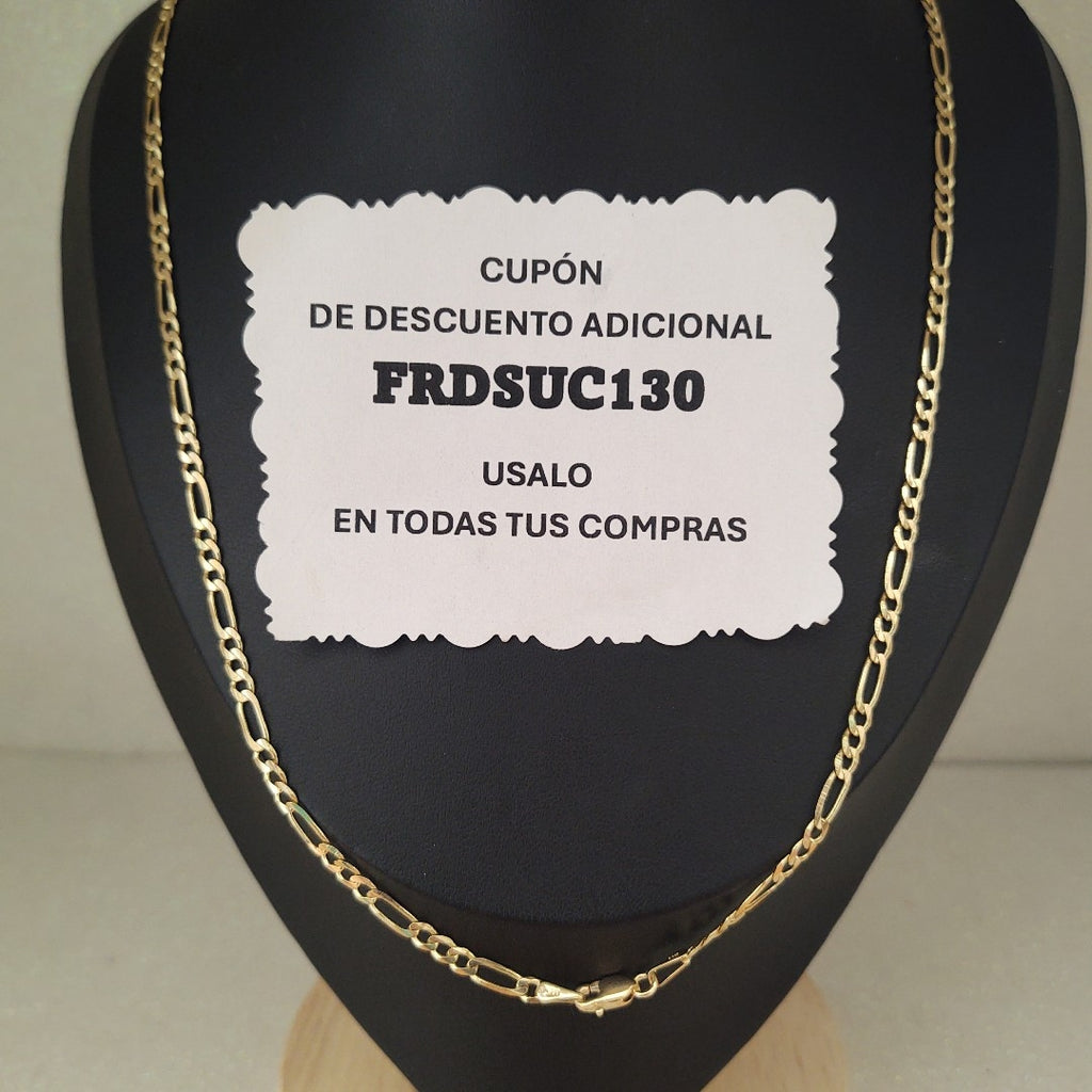 CADENAS 3X1 ORO 14K 55 CM 8.2 GR (NUEVO)