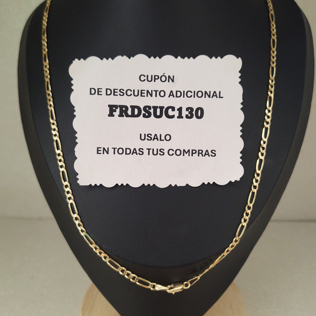 CADENAS 3X1 ORO 14K 55 CM 8.2 GR (NUEVO)