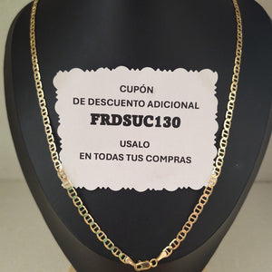 CADENAS TEJIDO MARINERA ORO 14K 55 CM 7.9 GR (NUEVO)