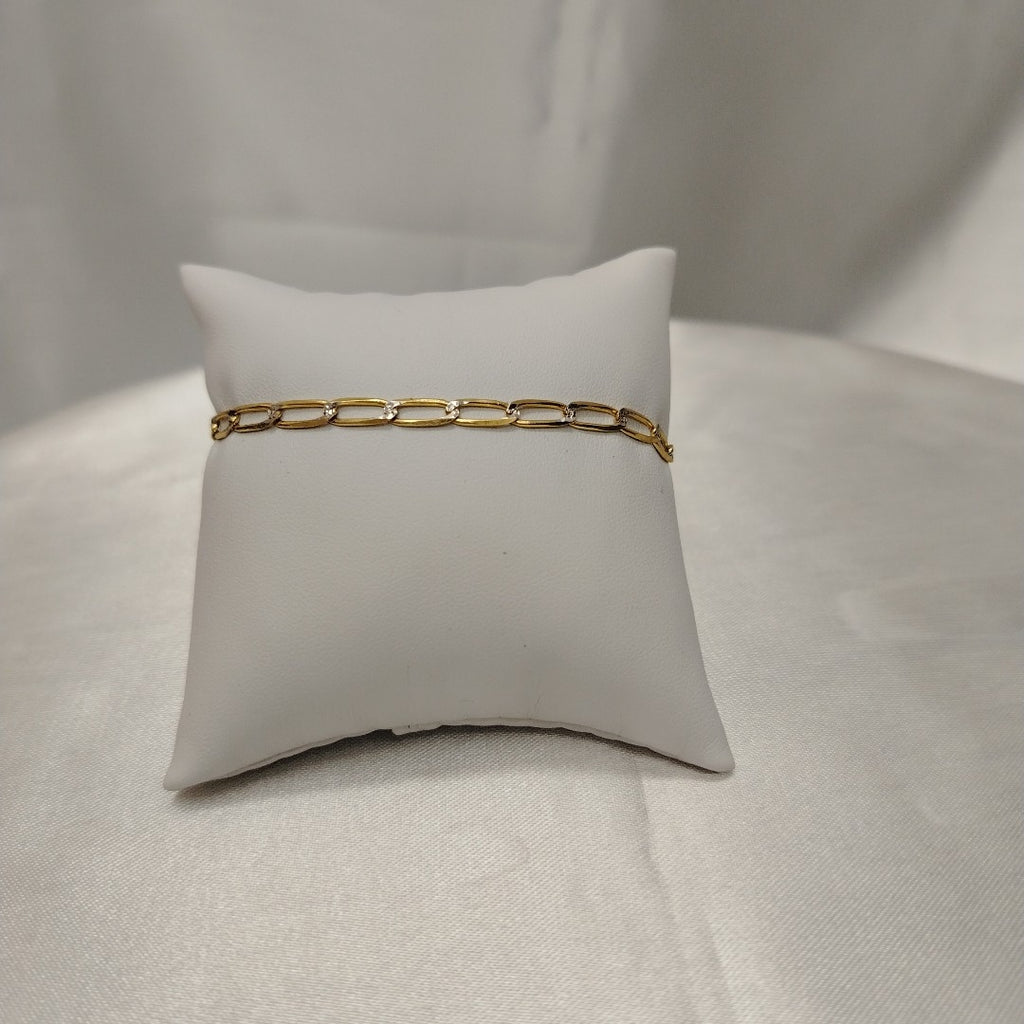 PULSERA TEJIDO ESLABONES 4G 18 CM (NUEVO)
