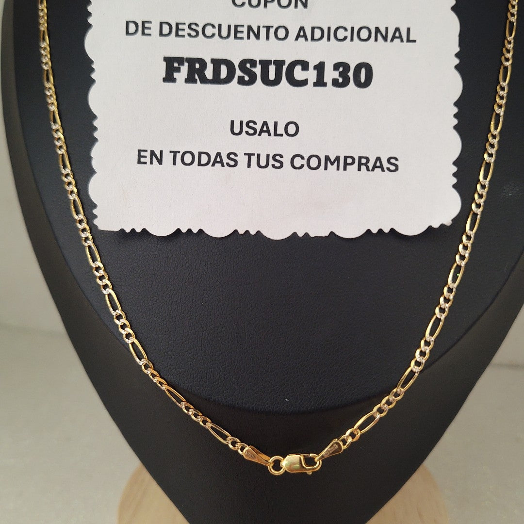 CADENAS TEJIDO 3X1 ORO 14K 55 CM 4.9 GR (NUEVO)