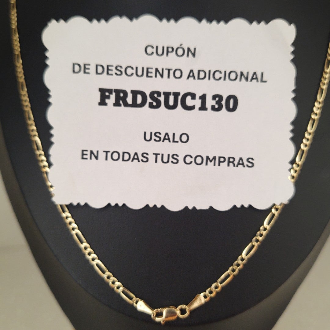 CADENAS 3X1 ORO 14K 55 CM 5.2 GR (NUEVO)
