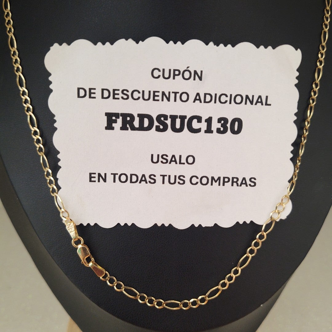 CADENAS 3X1 ORO 14K 55 CM 5.1 GR (NUEVO)