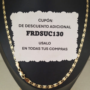 CADENAS TEJIDO GUCHI ORO 14K 55 CM 7 GR (NUEVO)