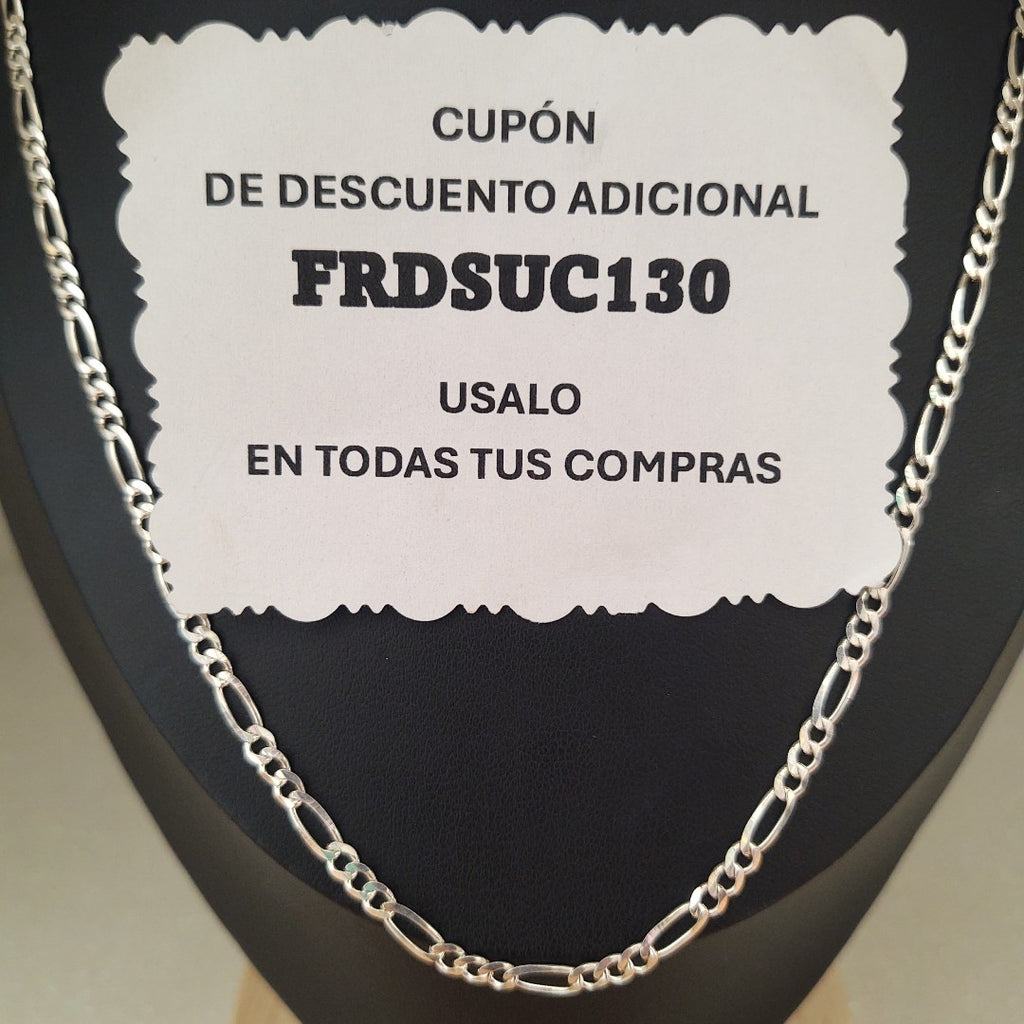 CADENA TEJIDO 3X1 PLATA .925 50 CM 7 GR (NUEVO)