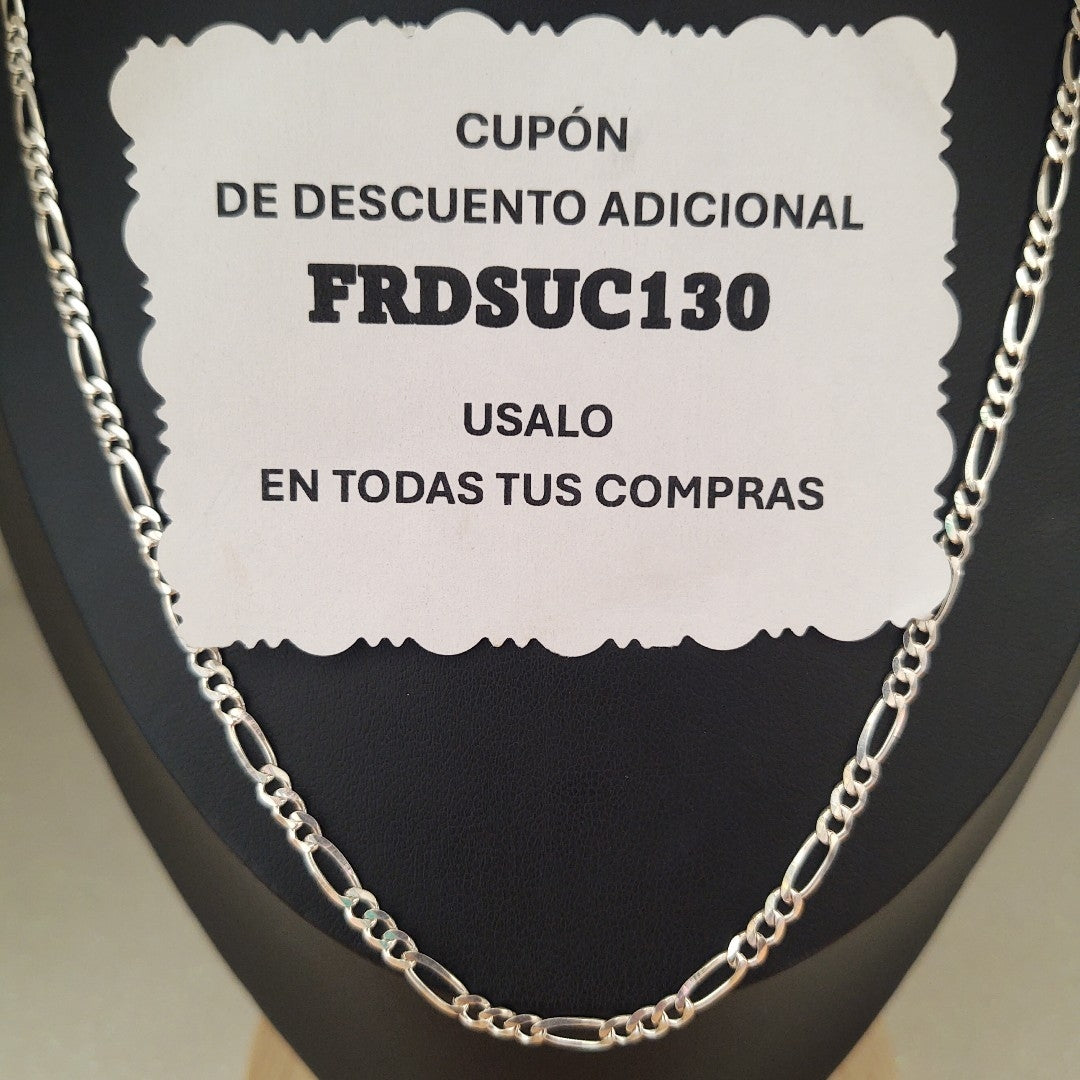 CADENA TEJIDO 3X1 PLATA .925 50 CM 7 GR (NUEVO)