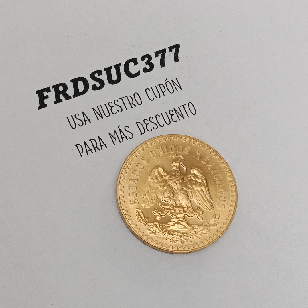 K1 41,60 GRMS 21 K IDENTIFICACIÓN MONEDA NOMINATIVA MONEDAS PESOS 50 PESOS (SEMINUEVO)