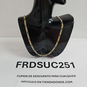 CADENAS TEJIDO 3X1 ORO 10K 55 CM 3.2 GR (NUEVO)