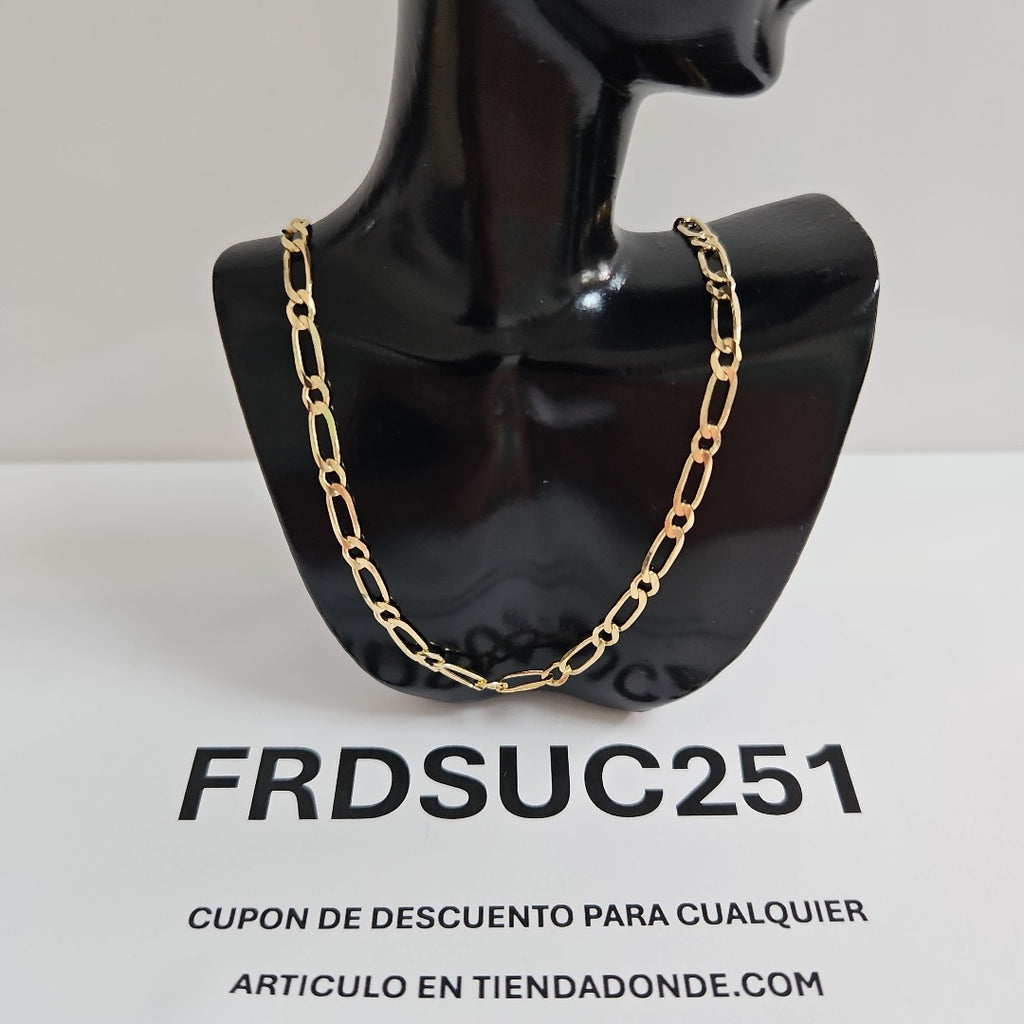 CADENAS 1X1 ORO 14K 55 CM 7.5 GR (NUEVO)