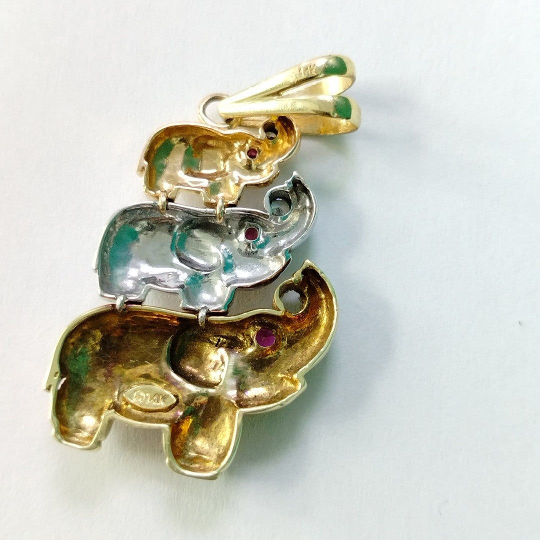 DIJE ORO COMBINADO 14 K 10.4 GRMS (SEMINUEVO)