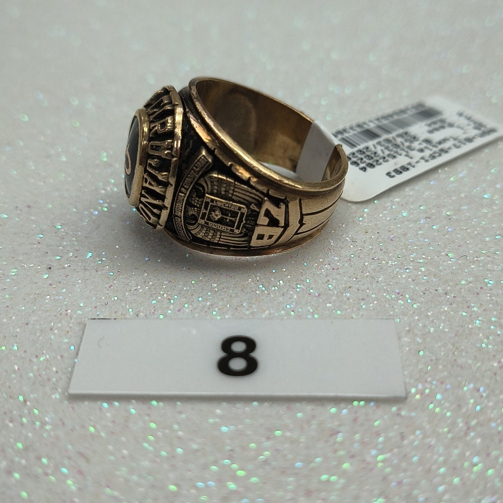 ANILLO DE GRADUACIÓN ORO 8 K 13,70 GRMS (SEMINUEVO)