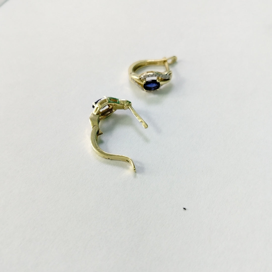 ARETES PAR ORO 14 K 3 GRMS (SEMINUEVO)