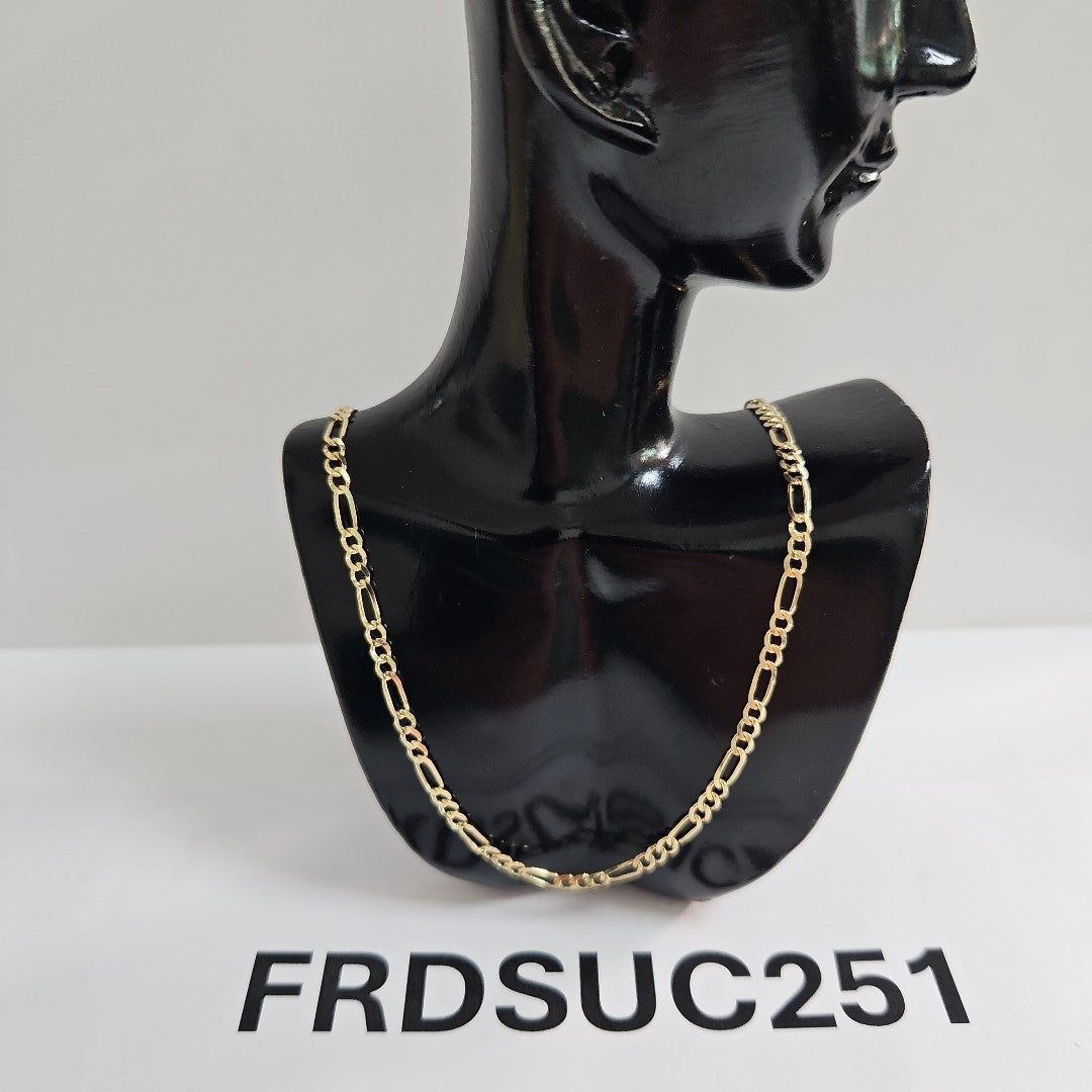 CADENAS 3X1 ORO 14K 55 CM 5 GR (NUEVO)