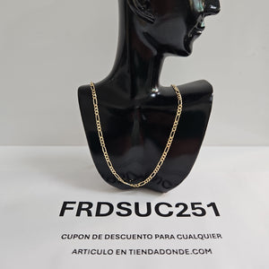 CADENAS TEJIDO 3X1 ORO 10K 50 CM 2.9 GR (NUEVO)
