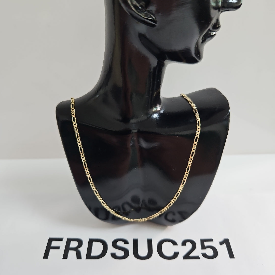 CADENAS TEJIDO 3X1 ORO 14K 55 CM 2.7 GR (NUEVO)
