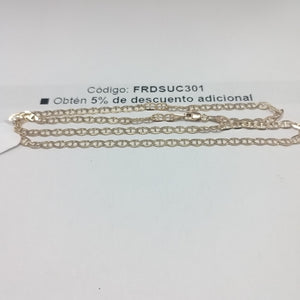 CADENAS TEJIDO MARINERA ORO 14K 50 CM 7.5 GR (NUEVO)