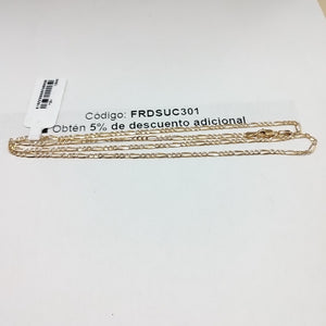 CADENAS TEJIDO 3X1 ORO 14K 55 CM 4.8 GR (NUEVO)