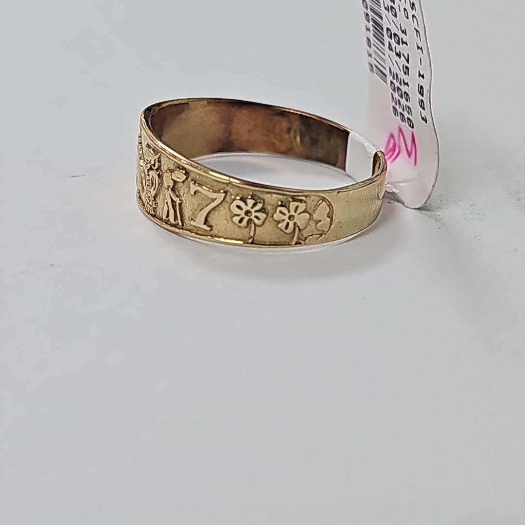 ARGOLLA DE LA SUERTE ORO 8 K 3.1 GRMS (SEMINUEVO)