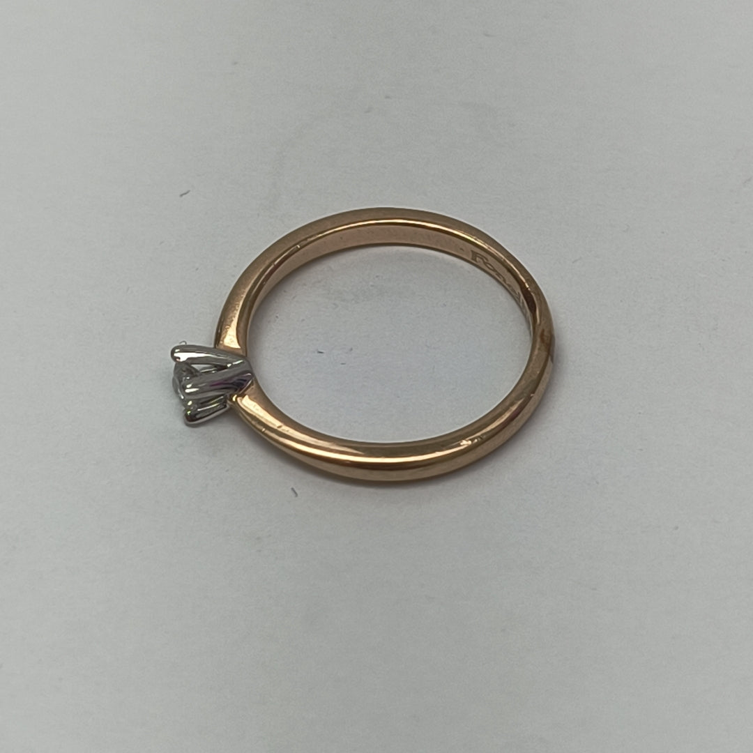 SOLITARIO ORO 14 K 2.4 GRMS (SEMINUEVO)