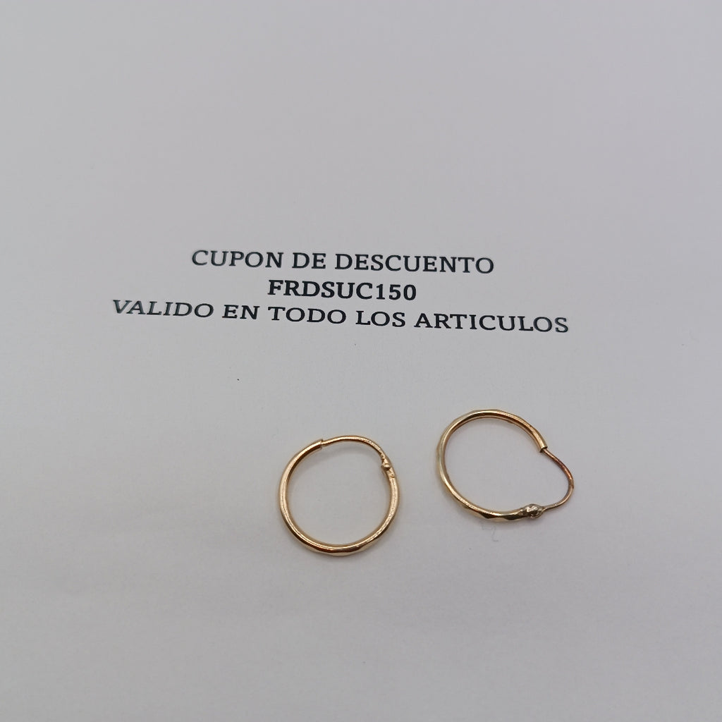 ARRACADAS PAR ORO 10 K 0.7 GRMS (SEMINUEVO)