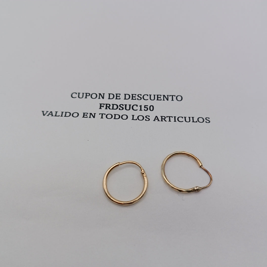 ARRACADAS PAR ORO 10 K 0.7 GRMS (SEMINUEVO)