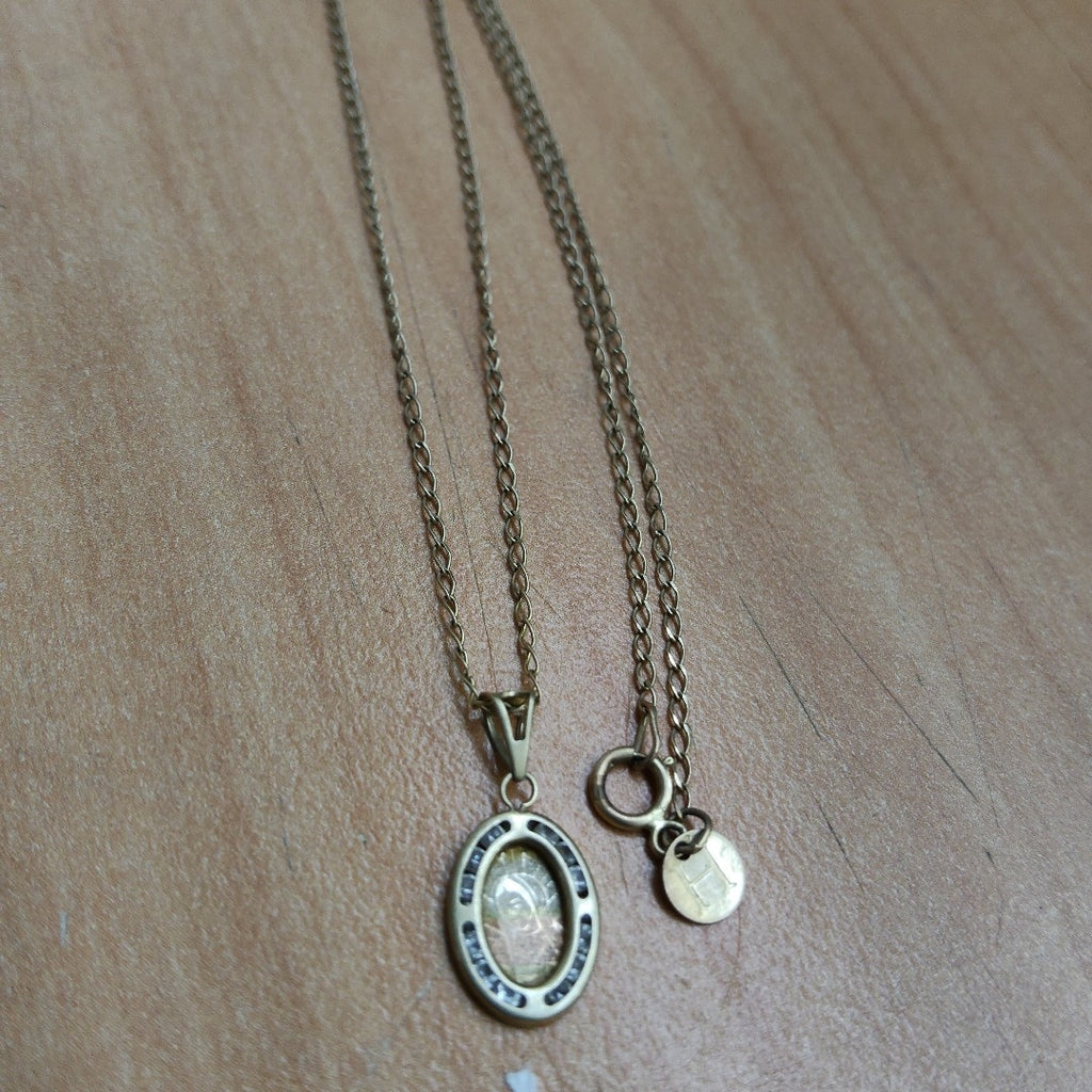CADENA, MEDALLA RELIGIOSA ORO 10 K 1.5 GRMS (SEMINUEVO)