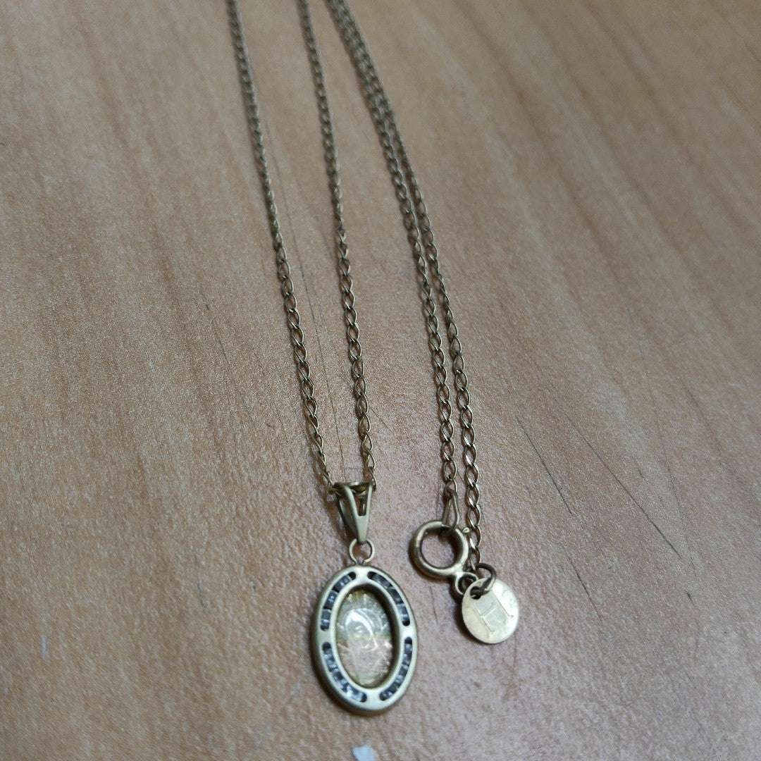 CADENA, MEDALLA RELIGIOSA ORO 10 K 1.5 GRMS (SEMINUEVO)