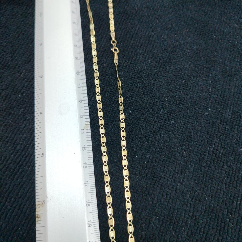 CADENA, DIJE ORO COMBINADO 10 K 4.8 GRMS (SEMINUEVO)