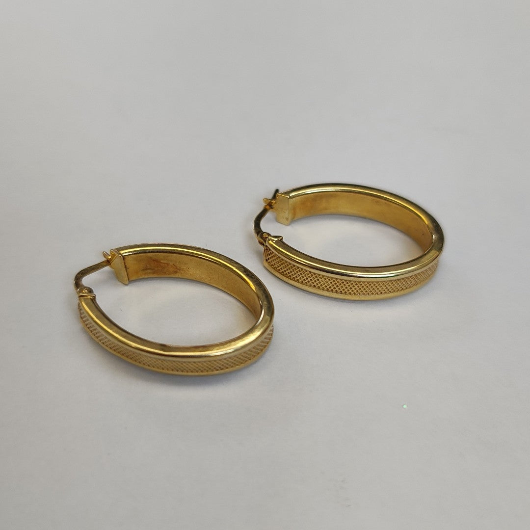 ARRACADAS PAR ORO 14 K 3.4 GRMS (SEMINUEVO)