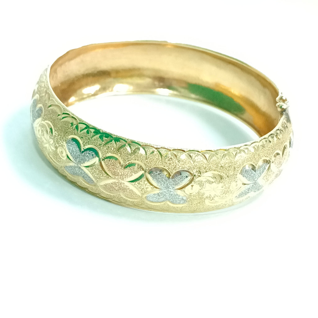 PULSERA RIGIDA ORO, ORO COMBINADO 14 K 18.4 GRMS (SEMINUEVO)