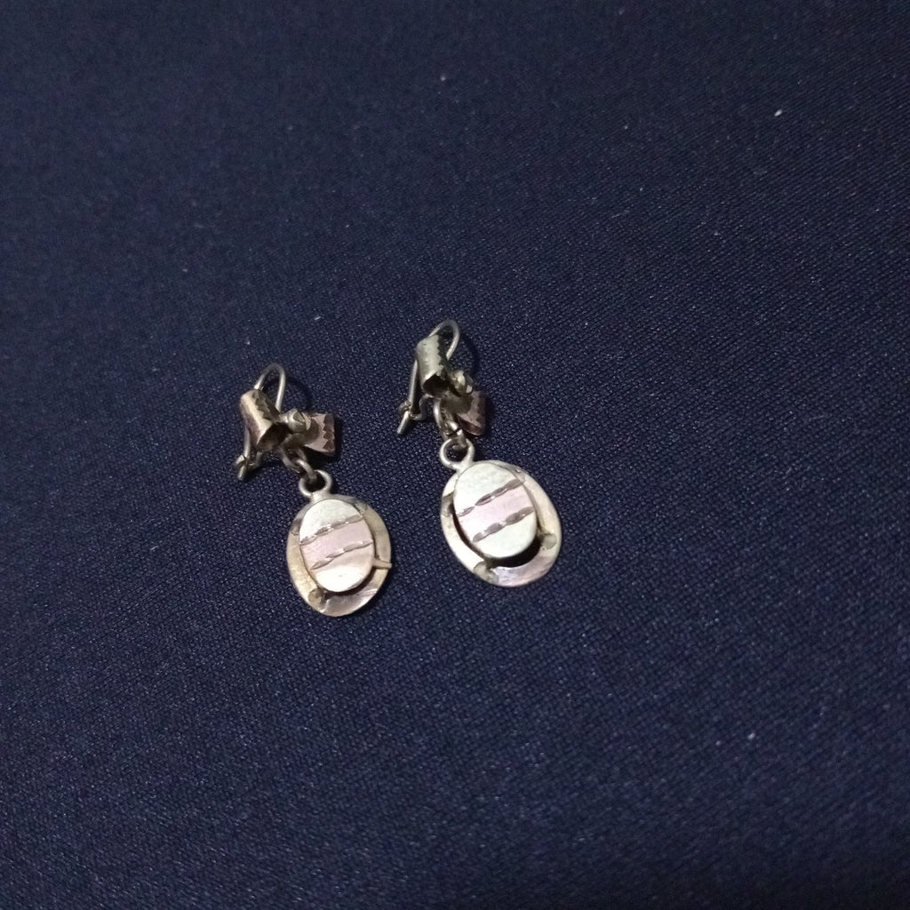 ARETES PAR ORO,ORO COMBINADO 10 K 2,30 GRMS (SEMINUEVO)