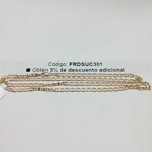 CADENAS TEJIDO MARINERA ORO 14K 55 CM 7.9 GR (NUEVO)