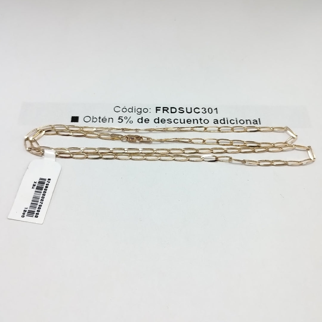 CADENA TEJIDO ESLABONES 6.8G 55 CM (NUEVO)