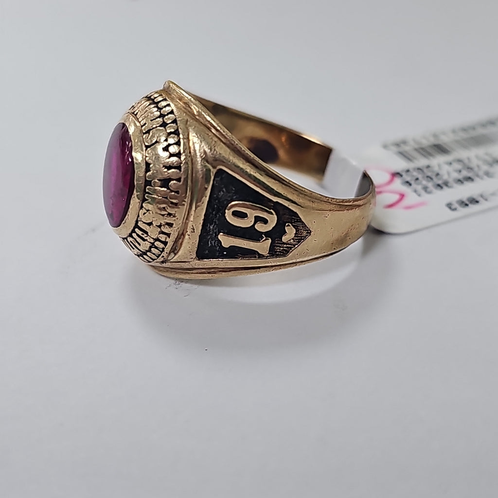 ANILLO DE GRADUACIÓN ORO 14 K 10,60 GRMS (SEMINUEVO)