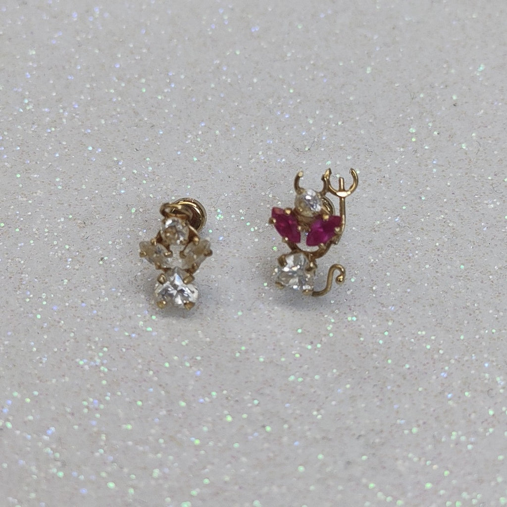 BROQUELES PAR ORO 14 K 1.1 GRMS (SEMINUEVO)