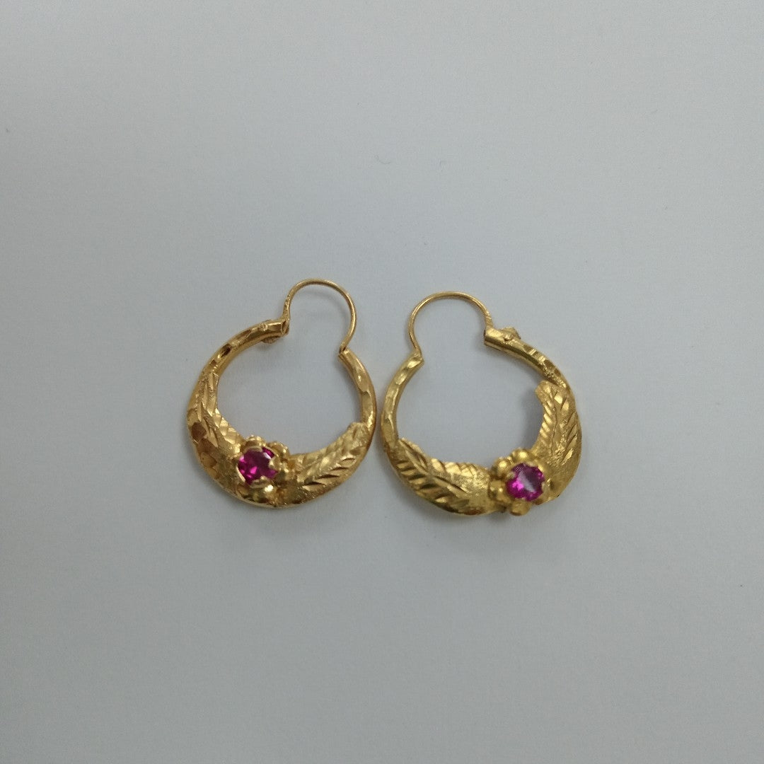 ARETES PAR ORO 10 K 3.2 GRMS (SEMINUEVO)