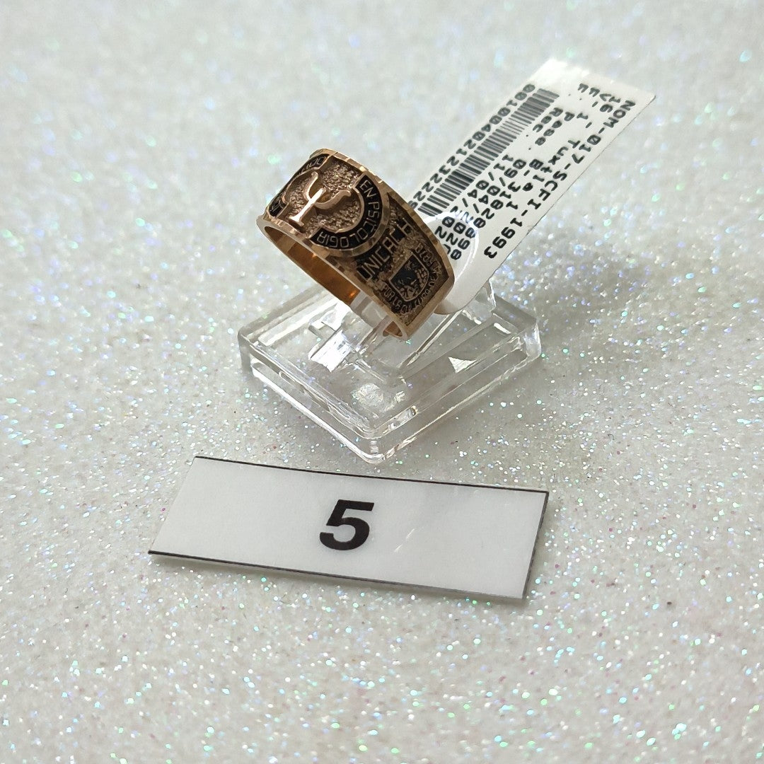 ANILLO DE GRADUACIÓN ORO 8 K 3,40 GRMS (SEMINUEVO)