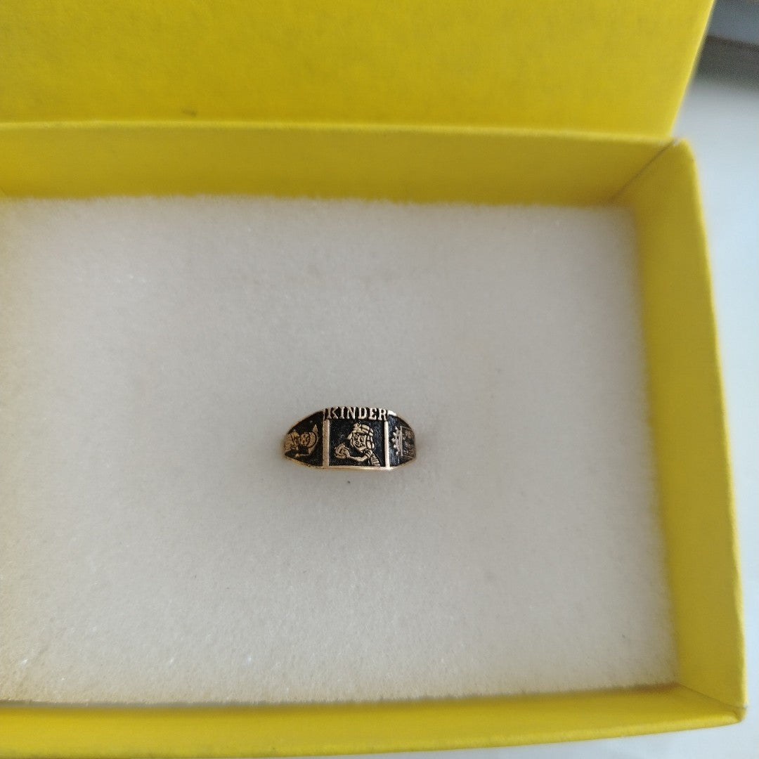 ANILLO DE GRADUACIÓN ORO 8 K 0.7 GRMS (SEMINUEVO)