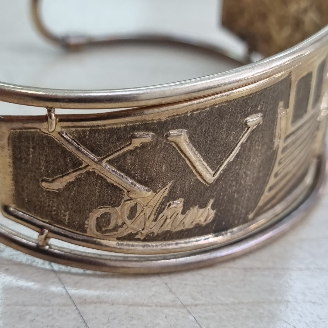 PULSERA RIGIDA ORO 10 K 12.1 GRMS (SEMINUEVO)