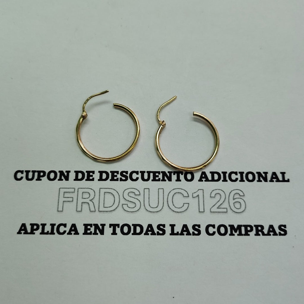 ARRACADAS PAR ORO 10 K 1 GRMS (SEMINUEVO)