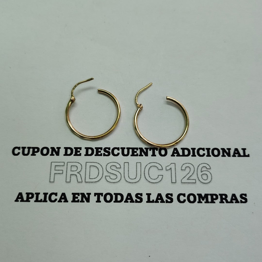 ARRACADAS PAR ORO 10 K 1 GRMS (SEMINUEVO)